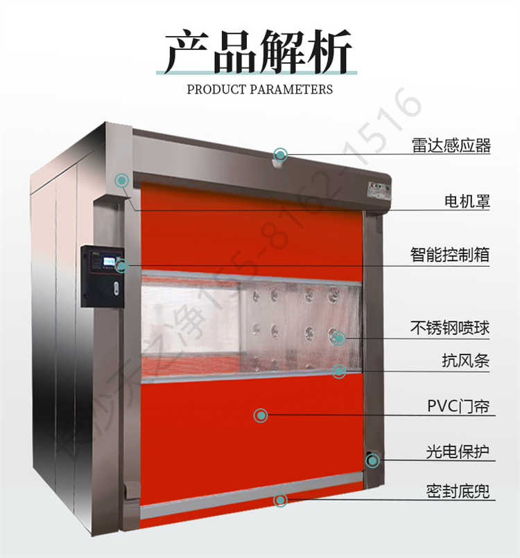 長沙天之凈不銹鋼卷簾門風(fēng)淋室-產(chǎn)品結(jié)構(gòu)