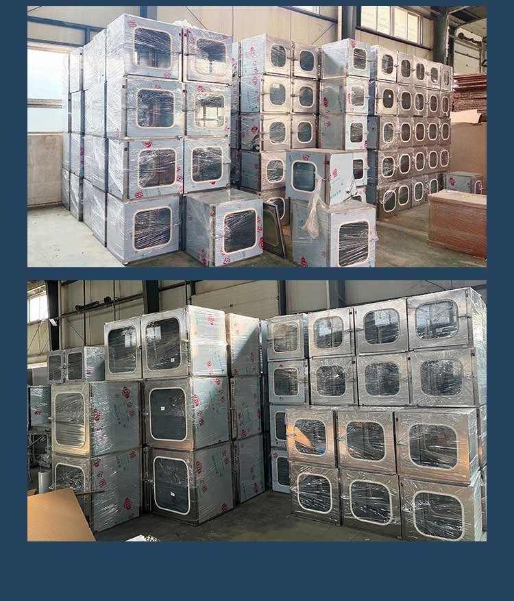 紫外殺菌不銹鋼傳遞窗發(fā)貨